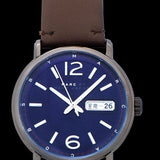 Buy Shop Marc Jacobs Fergus Blue Dial Brown Leather Strap Watch for Men - MBM5078 USA Online