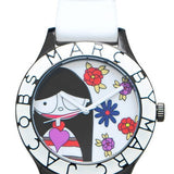 Buy Shop Marc Jacobs Miss Marc Flower White Dial White Silicone Strap Watch for Women - MBM5513 USA Online