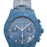 Buy Shop Marc Jacobs Blade Chronograph Blue Dial Blue Steel Strap Watch for Women - MBM8581 USA Online