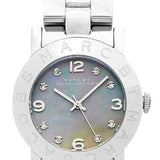Buy Shop Marc Jacobs Amy Analog Mother of Pearl Grey Dial Silver Steel Strap Watch for Women - MBM8608 USA Online