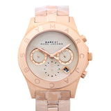 Buy Shop Marc Jacobs Blade Chronograph Mother of Pearl White Dial Rose Gold Steel Strap Watch for Women - MBM8637 USA Online