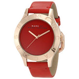 Buy Shop Marc Jacobs Blade Red Dial Red Leather Strap Watch for Women - MBM1204 USA Online