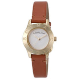 Buy Shop Marc Jacobs Mini Blade White Dial Brown Leather Strap Watch for Women - MBM1219 USA Online