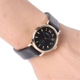 Buy Shop Marc Jacobs Baker Black Dial Black Leather Strap Watch for Women - MBM1273 USA Online