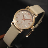 Buy Shop Marc Jacobs Baker Grey Dial Grey Leather Strap Watch for Women - MBM1318 USA Online