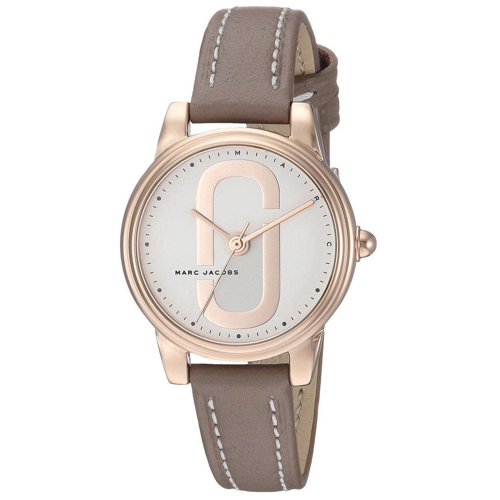 Buy Shop Marc Jacobs Corie White Dial Brown Leather Strap Watch for Women - MJ1581 USA Online