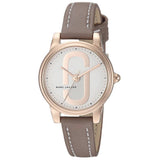 Buy Shop Marc Jacobs Corie White Dial Brown Leather Strap Watch for Women - MJ1581 USA Online