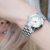 Buy Shop Marc Jacobs Mini Amy White Dial Silver Steel Strap Watch for Women - MBM3055 USA Online