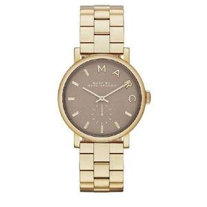 Buy Shop Marc Jacobs Baker Grey Dial Gold Steel Strap Watch for Women - MBM3281 USA Online