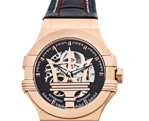 Buy Shop Maserati Potenza Skeleton Limited Edition Dial Black Strap Watch For Men - R8821108026 USA Online