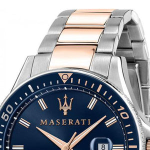 Buy Shop Maserati SFIDA Quartz Blue Dial Stainless Steel 44mm Watch For Men - R8853140003 USA Online