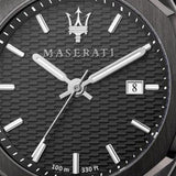 Buy Shop Maserati Stile Quartz Black Dial Black Steel Strap Watch For Men - R8853142001 USA Online