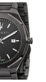 Buy Shop Maserati Stile Quartz Black Dial Black Steel Strap Watch For Men - R8853142001 USA Online