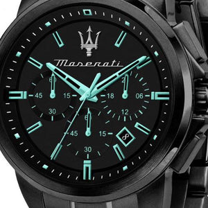 Buy Shop Maserati Successo Aqua Edition Black Dial Stainless Steel Strap Watch For Men - R8873644003 USA Online