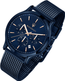 Buy Shop Maserati Epoca Analog Blue Dial Blue Mesh Bracelet Watch For Men - R8873618010 USA Online