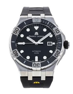 Buy Shop Maurice Lacroix Aikon Venturer Black Dial Black Rubber Strap Watch for Men - AI6058-SS001-330-1 USA Online