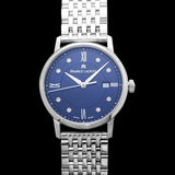 Maurice Lacroix Eliros Diamonds Blue Dial Silver Steel Strap Watch For Women - EL1094-SS002-450-1