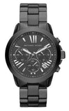 Buy Shop Michael Kors Bradshaw Chronograph Black Dial Black Steel Strap Watch For Women - MK6303 USA Online