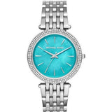 Buy Shop Michael Kors Darci Mother of Pearl Blue Dial Silver Steel Strap Watch for Women - MK3515 USA Online