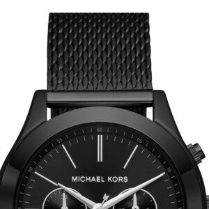 Buy Shop Michael Kors Slim Runway Chronograph Black Dial Black Mesh Bracelet Watch For Men - MK9060 USA Online