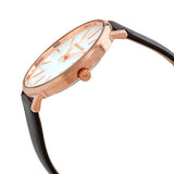 Buy Shop Michael Kors Pyper Quartz White Dial Black Leather Strap Watch For Women - MK2834 USA Online