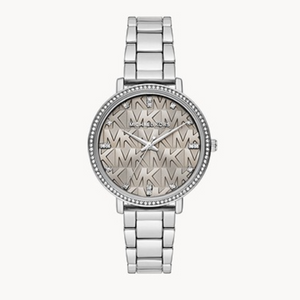 Buy Shop Michael Kors Pyper Grey Dial Silver Steel Strap Watch For Women - MK4672 USA Online