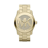 Buy Shop Michael Kors Runway Gold Dial Gold Steel Strap Watch for Women - MK5706 USA Online