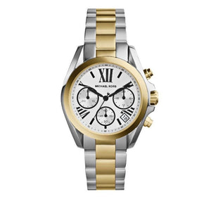Buy Shop Michael Kors Bradshaw Chronograph Silver Dial Two Tone Steel Strap Watch For Women - MK5912 USA Online