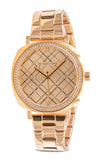 Buy Shop Michael Kors Nia Quartz Gold Dial Gold Steel Strap Watch For Women - MK3989 USA Online