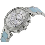 Buy Shop Michael Kors Parker White Dial Two Tone Steel Strap Watch for Women - MK6138 USA Online
