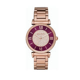 Buy Shop Michael Kors Catlin Quartz Rose Gold Dial Rose Gold Steel Strap Watch For Women - MK3412 USA Online