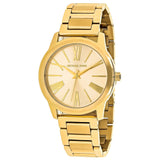 Buy Shop Michael Kors Hartman Quartz Gold Dial Gold Steel Strap Watch For Women - MK3490 USA Online