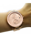 Buy Shop Michael Kors Briar Quartz Rose Gold Dial Rose Gold Steel Strap Watch For Women - MK6465 USA Online