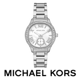 Buy Shop Michael Kors Sage Three-Hand White Dial Silver Steel Strap Watch for Women - MK4807 USA Online