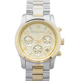 Buy Shop Michael Kors Runway Gold Dial Two Tone Steel Strap Watch for Women - MK5137 USA Online