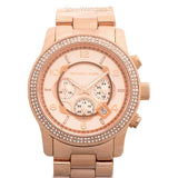 Buy Shop Michael Kors Dylan Rose Gold Dial Rose Gold Steel Strap Watch for Women - MK5576 USA Online