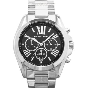 Buy Shop Michael Kors Bradshaw Black Dial Silver Steel Strap Watch for Men - MK5705 USA Online
