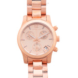 Buy Shop Michael Kors Runway Chronograph Rose Gold Dial Rose Gold Steel Strap Watch for Women - MK5430 USA Online
