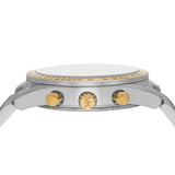 Buy Shop Michael Kors Accelerator Chronograph White Dial Silver Steel Strap Watch For Men - MK9112 USA Online