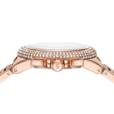 Buy Shop Michael Kors Camille Chronograph White Dial Rose Gold Steel Strap Watch For Women - MK6995 USA Online