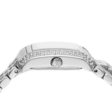 Buy Shop Michael Kors Emery Pave Double Wrap White Dial Silver Steel Strap Watch for Women - MK4834 USA Online