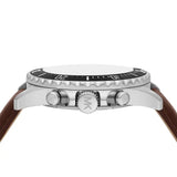 Buy Shop Michael Kors Everest Chronograph Black Dial Brown Leather Strap Watch For Men - MK9054 USA Online