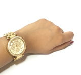 Buy Shop Michael Kors Parker Gold Dial Gold Steel Strap Watch for Women - MK5354 USA Online
