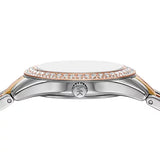 Buy Shop Michael Kors Harlowe Three-Hand Mother of Pearl White Dial Tri Tone Steel Strap Watch for Women - MK4846 USA Online