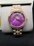 Buy Shop Michael Kors Lauryn Pink Dial Rose Gold Steel Strap Watch for Women - MK3722 USA Online