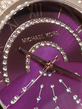 Buy Shop Michael Kors Lauryn Pink Dial Rose Gold Steel Strap Watch for Women - MK3722 USA Online