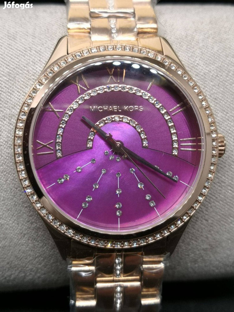 Buy Shop Michael Kors Lauryn Pink Dial Rose Gold Steel Strap Watch for Women - MK3722 USA Online