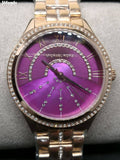 Buy Shop Michael Kors Lauryn Pink Dial Rose Gold Steel Strap Watch for Women - MK3722 USA Online