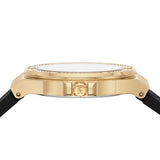 Buy Shop Michael Kors Mini Lennox Quartz Black Dial Black Silicone Strap Watch For Women - MK7281 USA Online