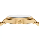Michael Kors Lennox Analog Blue Dial Gold Steel Strap Watch for Women - MK7460